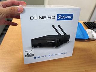 多彩なメディアファイルが再生できる4K対応プレイヤー「Dune HD Solo