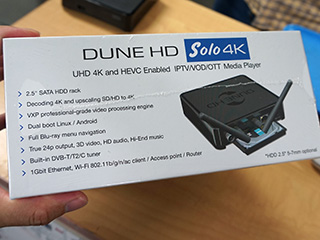 多彩なメディアファイルが再生できる4K対応プレイヤー「Dune HD Solo