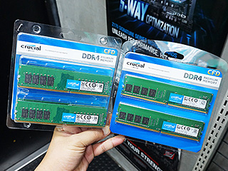 CFD販売パッケージのCrucial製DDR4メモリが登場、純正よりやや
