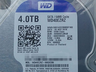 Western Digitalの4TB HDDがリニューアル、1.33TBプラッタ採用に