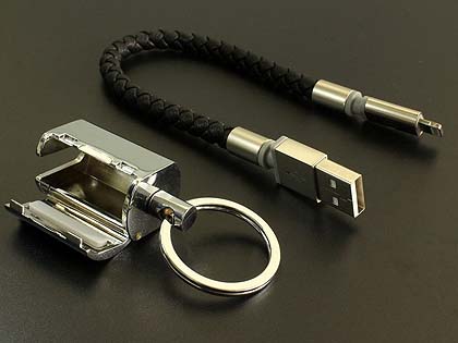 シルバー Lightningコネクタ キーホルダー付き cb-akl6_1.jpg