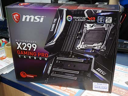 カーボン柄のゲーミングマザー「X299 GAMING PRO CARBON」が販売開始