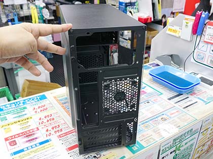 ブラックPCケース 透明サイドパネル付き Amazon.co.jp: ミッドタワーケース、黒の透明サイドパネルPC