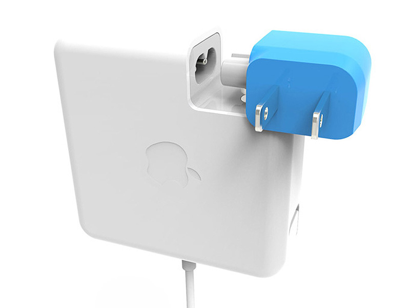 Apple製品のACアダプタに装着できる