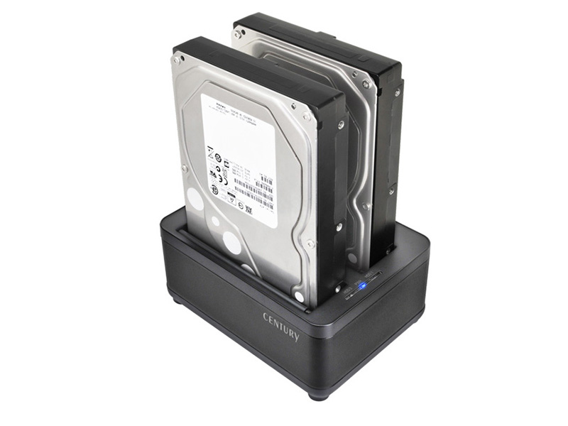 HDDを2台取り付けた例