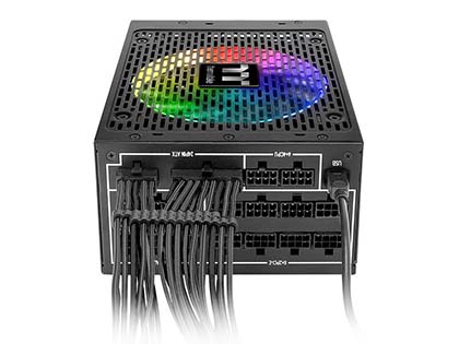 新品未開封品 Thermaltake 80PLUS TITANIUM 1250W ASCII.jp：RGBファン搭載で出力1250WのTITANIUM電源が