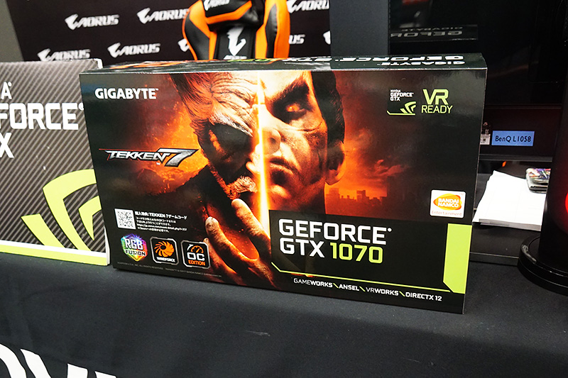 鉄拳7バンドル版のGeForce GTX 1070をアピール