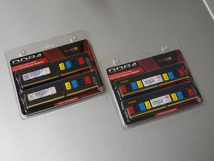 カラフルなメモリチップを搭載したDDR4メモリが発売、V-Color製