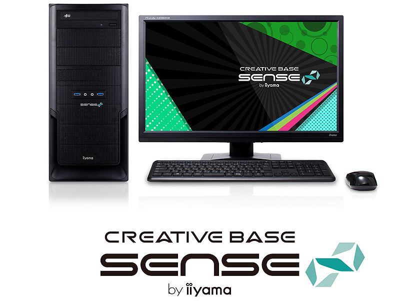 「SENSE-R037-i7K-XNVI」。液晶ディスプレイは別売り