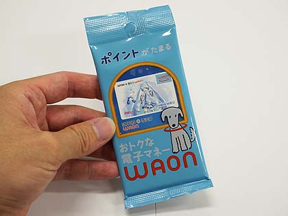 雪ミク”デザインのご当地WAONカードがアキバで販売中 （取材中に見つけ