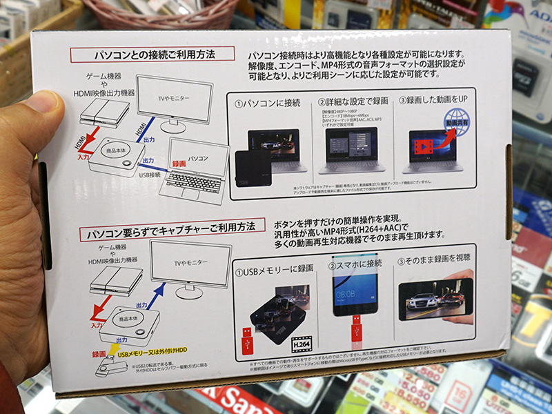 2通りの録画方式