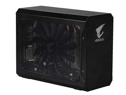 AORUS 外付け　ブラック　GTX 1080 GAMING BOX ノートをゲーミングPC化する”外付けボックスにGeForce GTX 1080搭載