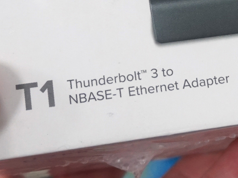 Thunderbolt 3 to NBASE-Tイーサネットアダプター