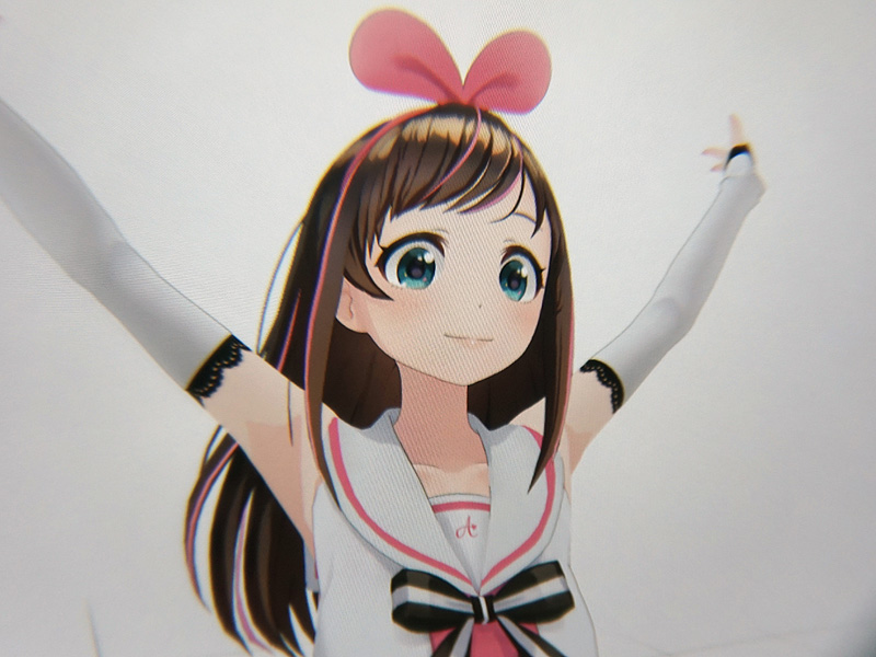 バーチャルアイドル「キズナアイ」とVR空間で会うことができる