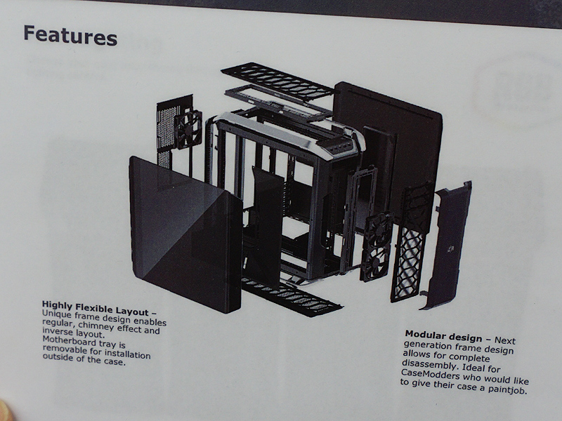 パネルやフレームの取り外しが可能