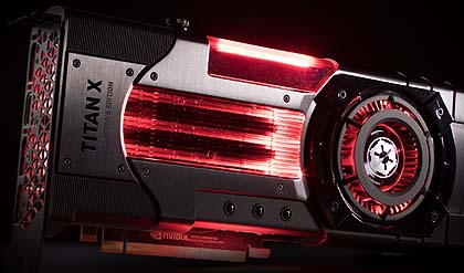 STAR WARSコラボのTITAN Xpが店頭展示、赤く光る「Galactic Empire