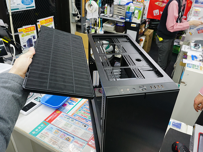 天板を開けた状態