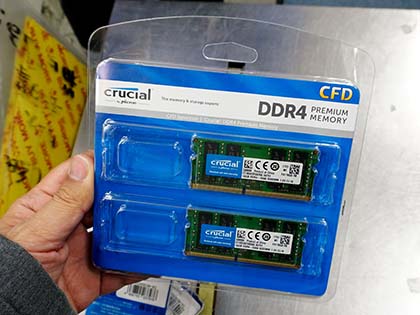 DDR4-2666対応のCrucial製SO-DIMMが発売、8GB×1枚で税込13,480円から