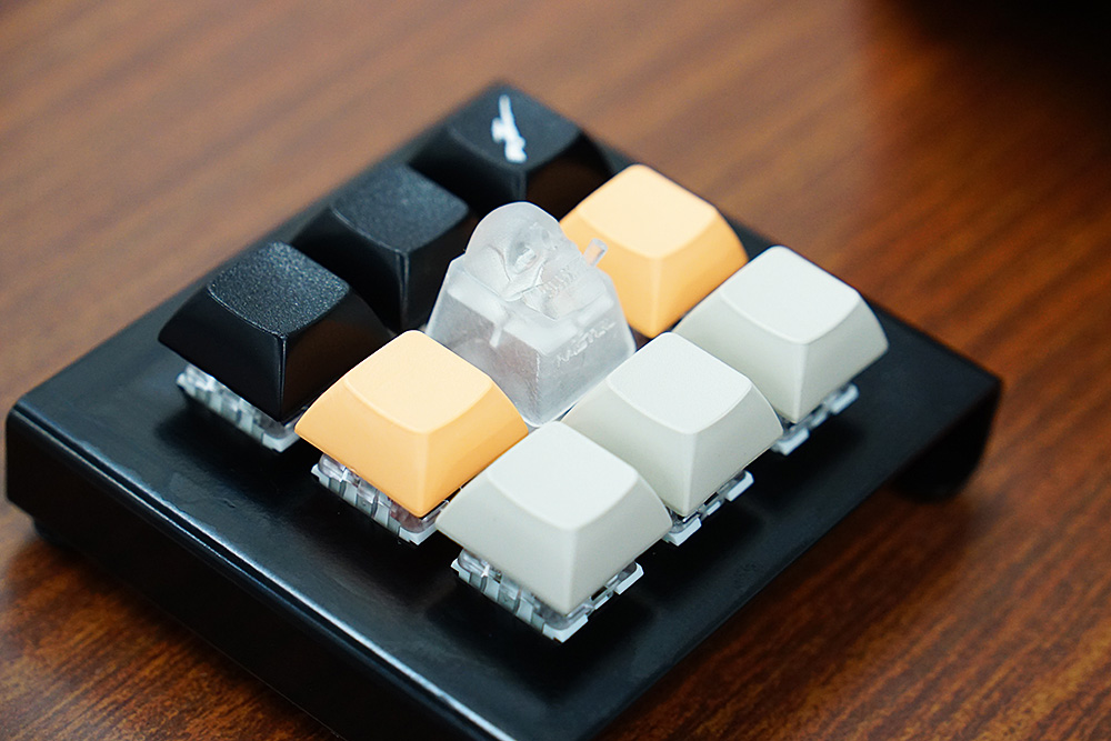 キラキラで派手なキーボードや、色彩センスに優れたものなど、各人個性が出ているのが面白い。今回のためにドクロのキーキャップを持ち込んだユーザーもいた。