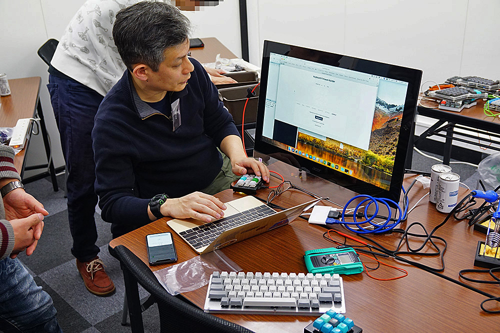 最後は加藤氏が一つずつ動作確認を行いイベントは終了。キー割り当て変更は、持ち帰ってから遊べる部分として残された。