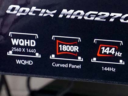 144Hz対応の27型湾曲液晶「Optix MAG27CQ」が発売、MSI製 - AKIBA PC