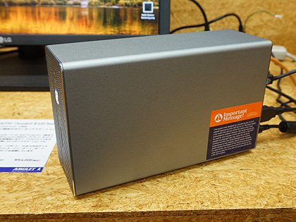 Gigabit Ethernetアダプタとしても使えるHDDケース「Thunder3 RAID