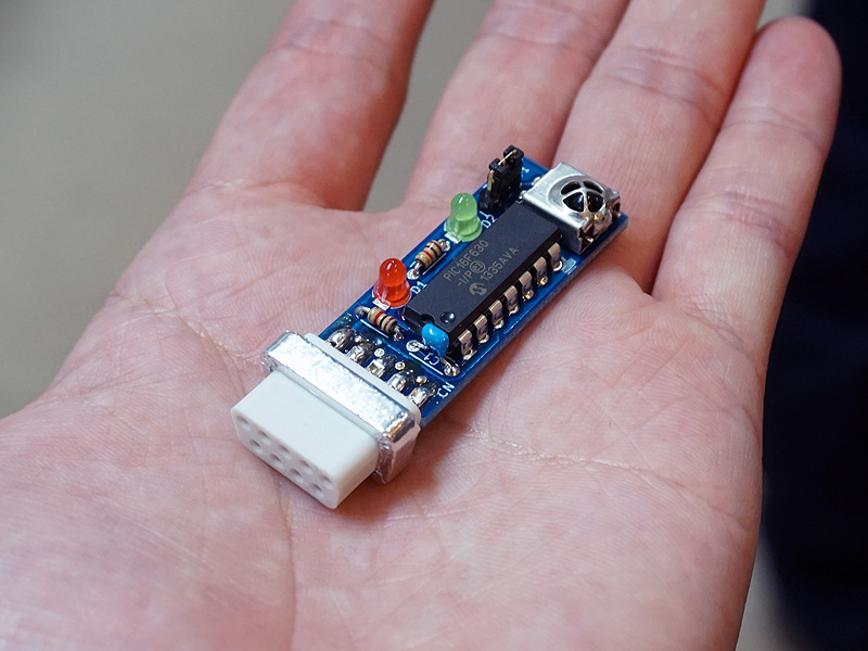 猫の手リモコンシステムのレトロPC用受信機「猫の手1号」