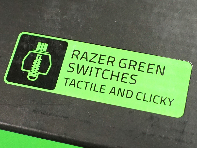 Razer Green Switchを採用したモデル