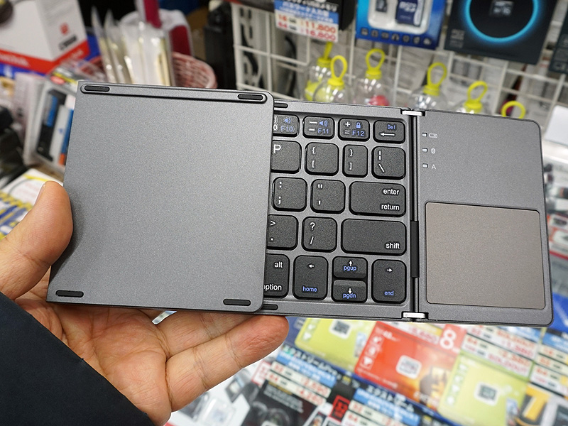 一方を折り畳んでいる状態