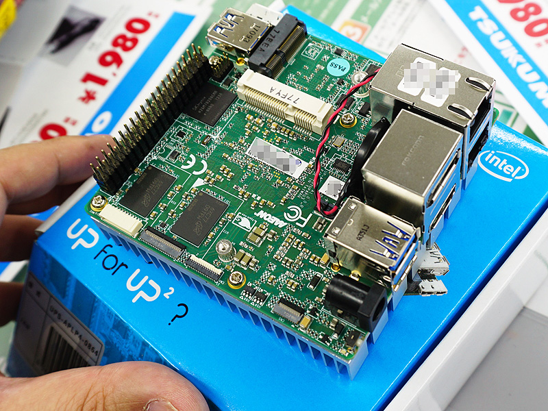 Pentium N4200を搭載した手の平サイズの超小型ボード「UP2(UPSAPLP40864)」