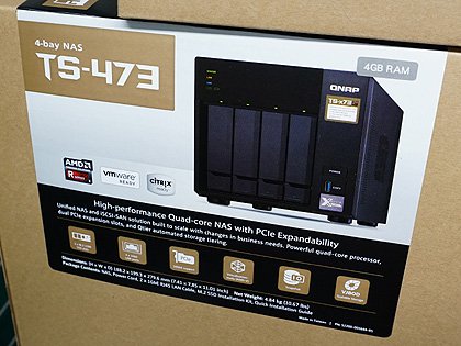 ビデオカードを増設できるQNAP製NASキット「TS-473」が登場、AMD