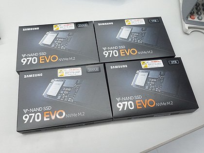 Samsungの最新NVMe SSD「970 PRO」「970 EVO」がデビュー、実売15,800