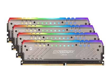 16個のLEDを搭載、Crucialのゲーミングメモリ「Ballistix Tactical