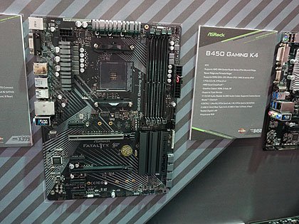 ASRockはAMD「B450」マザーを多数展示、「他社より高速」を目指すVega