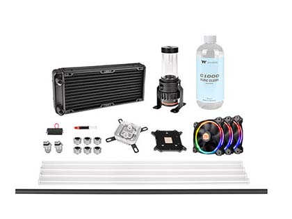 Thermaltakeの本格水冷キットが計3モデル、ハードチューブ採用