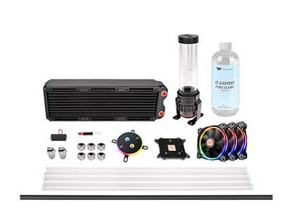 Thermaltakeの本格水冷キットが計3モデル、ハードチューブ採用