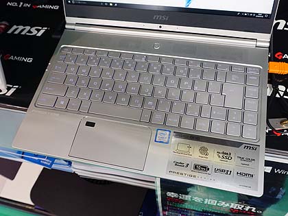 MSIのビジネス向け薄型ノート「PS42 8RB」が店頭入荷、展示デモも開始