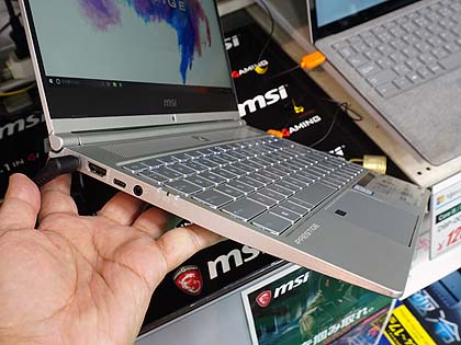 MSIのビジネス向け薄型ノート「PS42 8RB」が店頭入荷、展示デモも開始