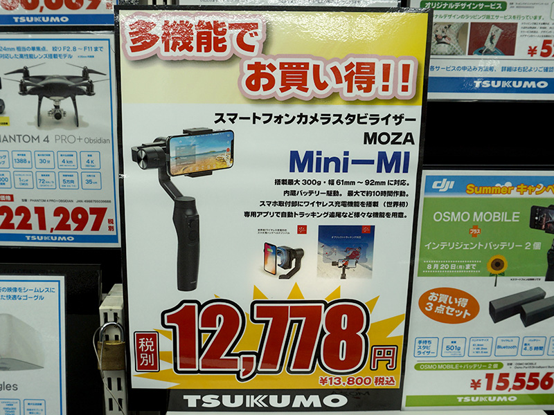 店頭価格は税抜き12,778円(税込13,800円)