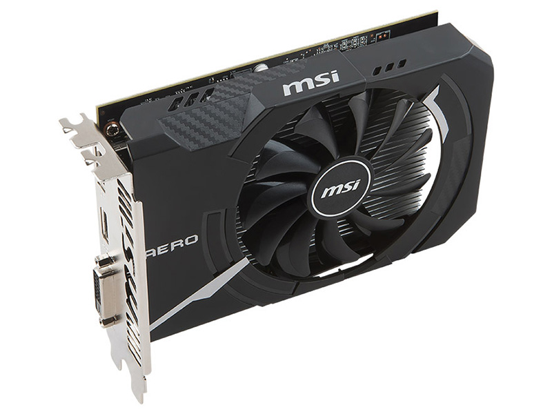 <b>Micro-Star International<br>Radeon RX 560 AERO ITX 4G OC</b><br>Radeon RX 560搭載のビデオカード。ライトなゲームなら軽々こなす性能だ