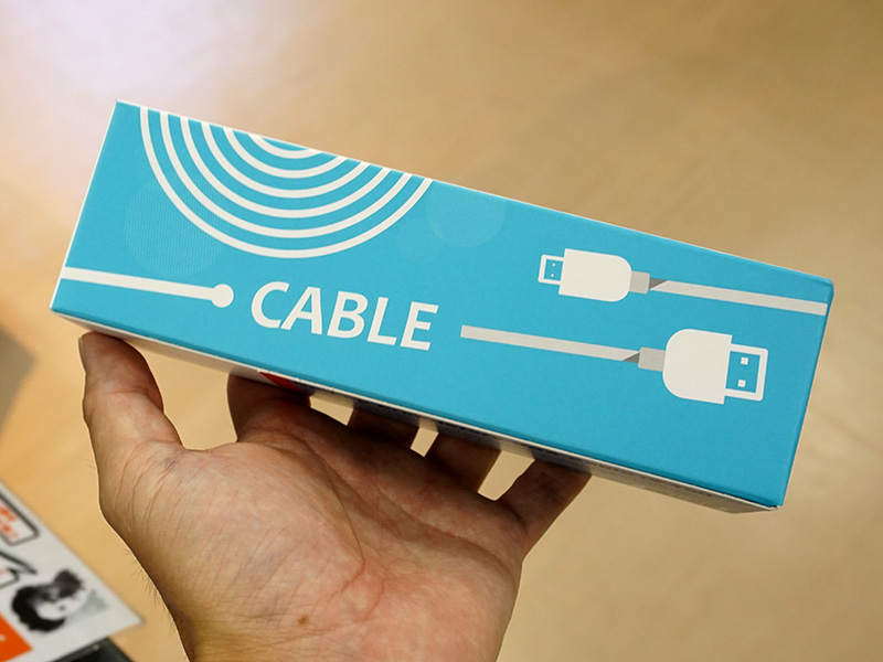 2.1mケーブルの形状