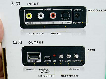 コンポジット映像を4K/60Hzで出力できるアップスキャンコンバーターが