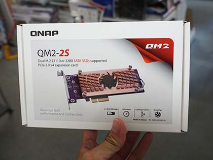 QNAPのNASキットにM.2 SSDを増設できる拡張カードが計8種類入荷