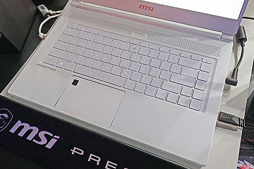 真っ白なハイスペックノートをMSIが発表、GeForce RTX 2080 Tiカードも