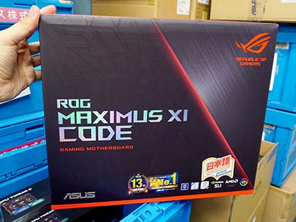 Z390搭載のゲーム向けマザー「ROG MAXIMUS XI CODE」が発売、ASUS製