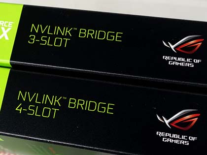 GeForce RTX 2080/Ti用のNVLinkブリッジがASUSから、スロット間隔違い