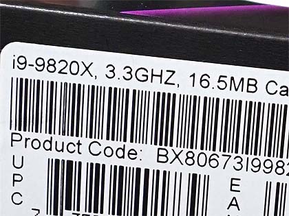 i9-9820X 1/21 動作確認済み Amazon.com: Intel Core i9-9820X X-Series Processor 10 Cores
