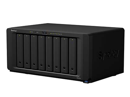 外付けハードディスク・ドライブ Synology DiskStation Model DS1819+ ビジネス向けの8ベイNAS「DiskStation DS1819+」がSynologyから