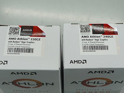 TDP35WのAthlon 240GE/220GEがデビュー、Radeon Vega 3搭載 - AKIBA PC