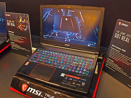 18mm厚でGeForce RTX 2080搭載の薄型ゲーミングノートも、CES会場のMSI